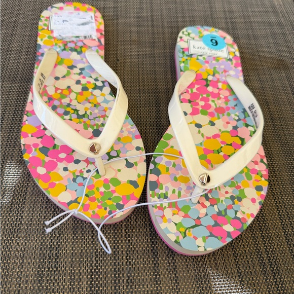 kate spade Shoes - Beautiful KATE SPADE FLEUR SANDALS 6 Pink Summer Floral Spades